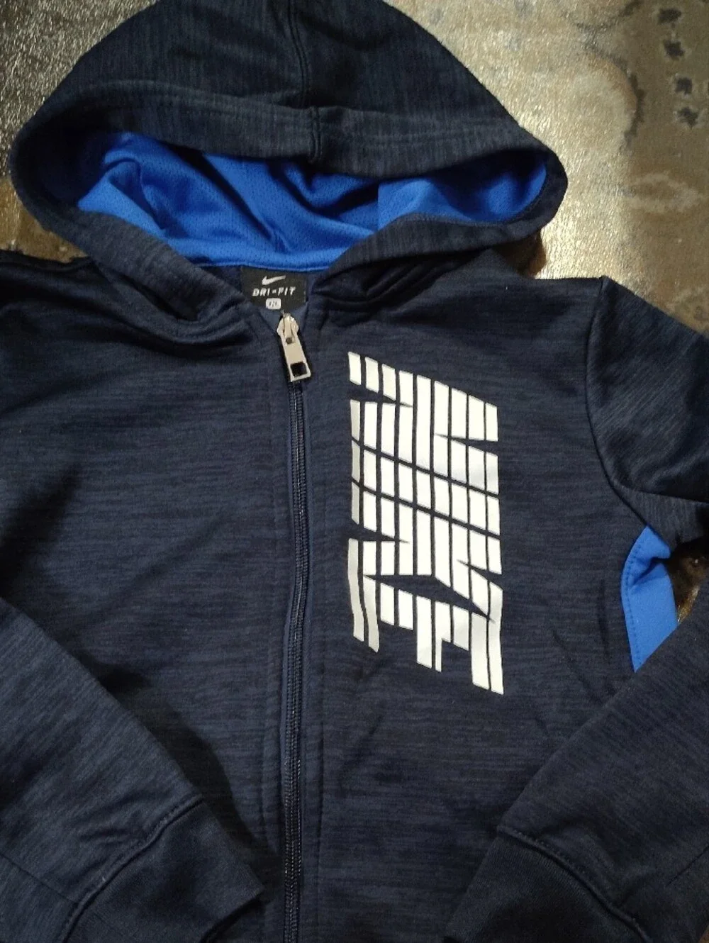 Nike Navy & Royal Blue Dri-FIT Full-Zip Hoodie